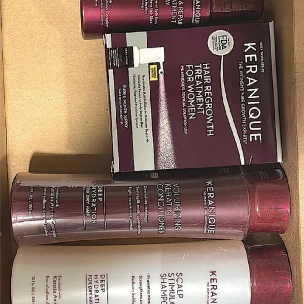 Keranique Hair Regrowth Treatment for Women - Red and White